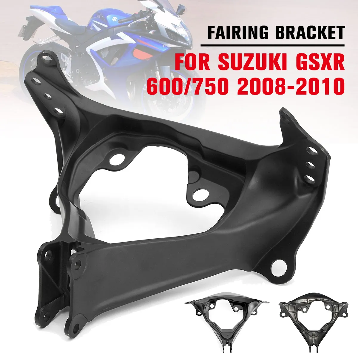 

Aluminum Front Upper Stay Fairing Bracket Mount For Suzuki GSXR GSX-R 600 750 2008-2009 2010 Headlight Headlamp Holder