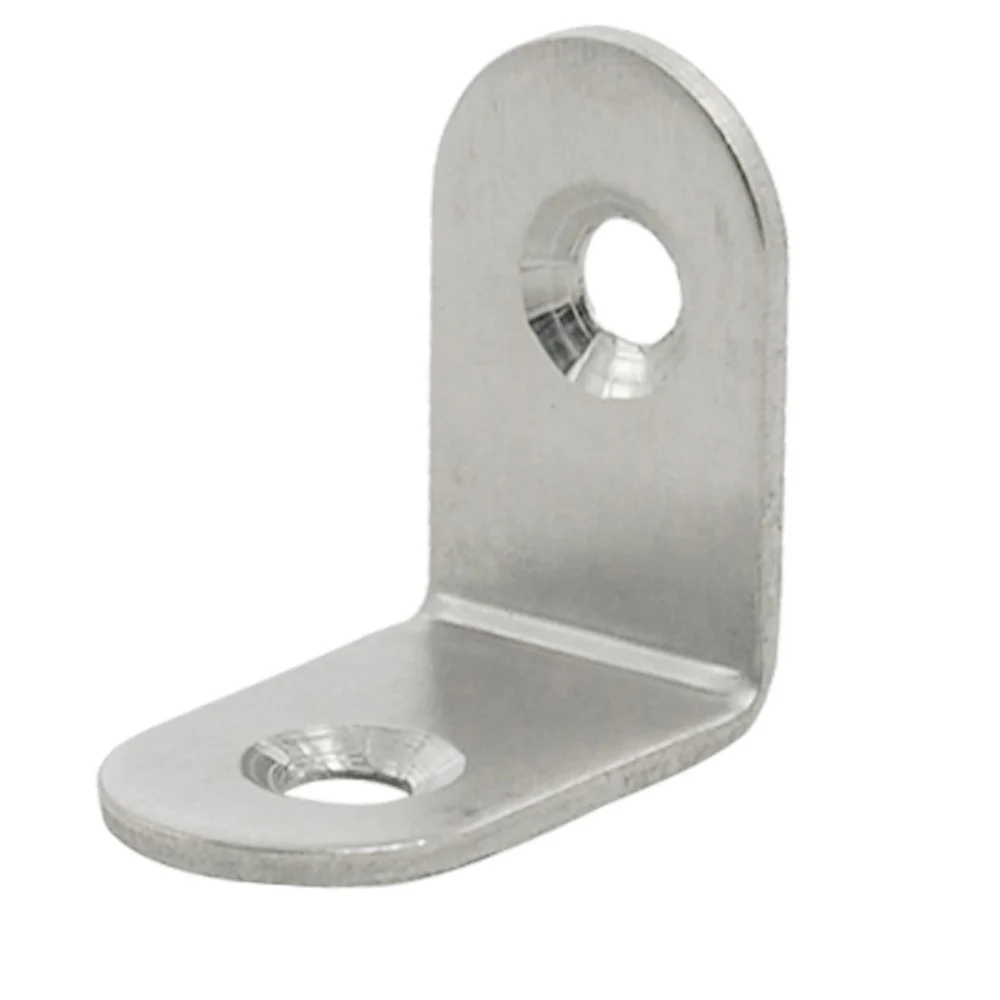 

5Pcs Stainless Steel Angle Corner Right Angle Bracket Metal Furniture Fittings 90 Degree Frame Board Support