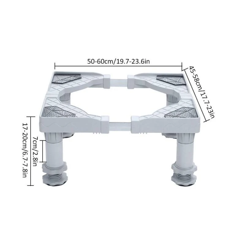 

Universal Adjustable Washing Machine Fridge Base Laundry Pedestal Raised Stand Home Washing Machine Accessories