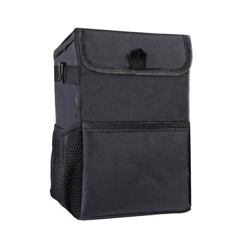 

Creative Folding Collapsible Organizer For Vehicles Waterproof Back Storage Box Car Trash Can