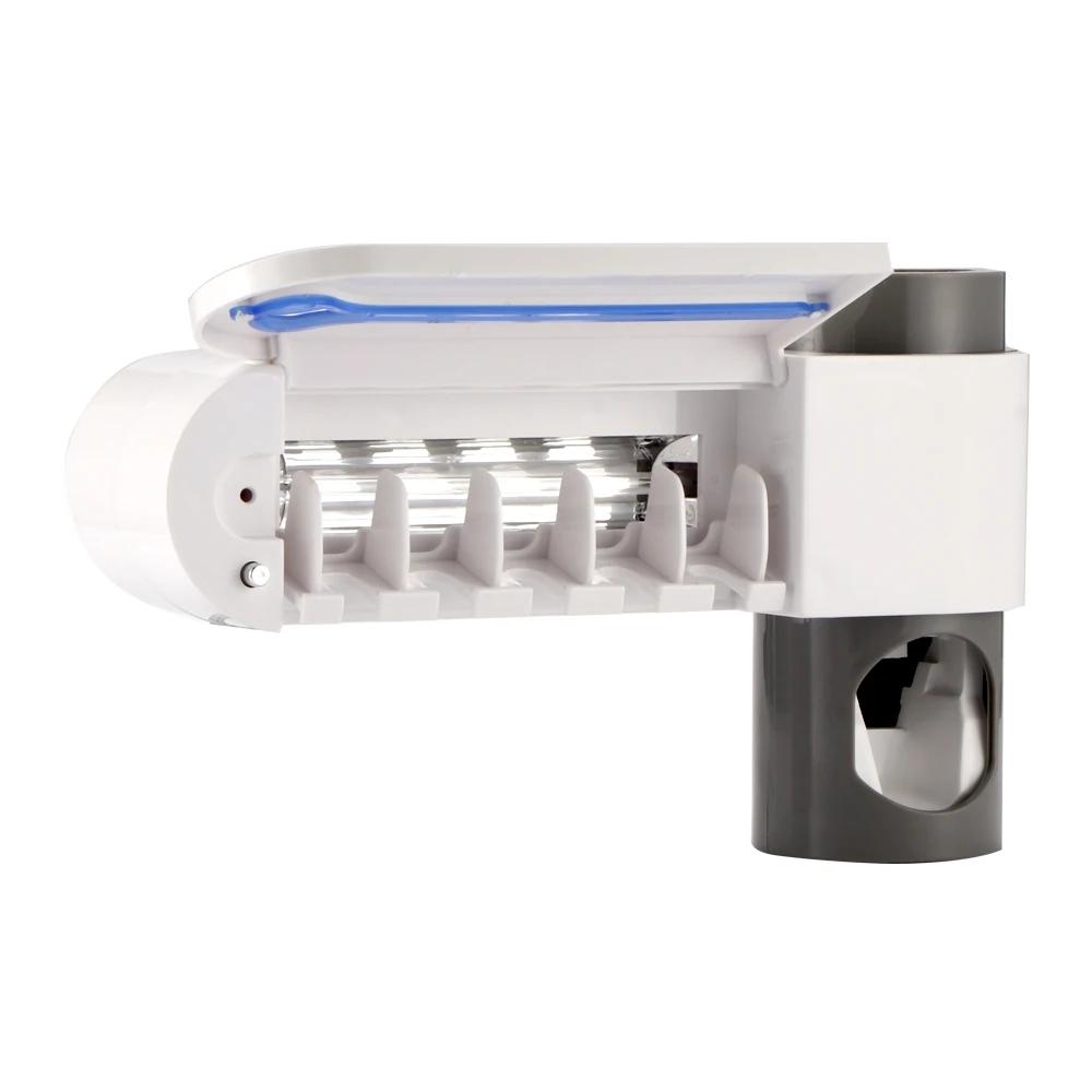 2 в 1 ультрафиолетовый свет зубная щетка стерилизатор держатель для зубной щетки автоматический комплект для зубной пасты диспенсер Домашний набор для ванной комнаты