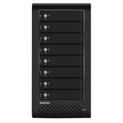 Maiwo 8-Bay 3,0 дюймов/3,5 дюймов Usb 2,5 Usap 5 Гбит/с Esata Sata/Sas Hdd алюминиевый сплав 8 Bay Hdd корпус до 48 т 8-Bay корпус Hd