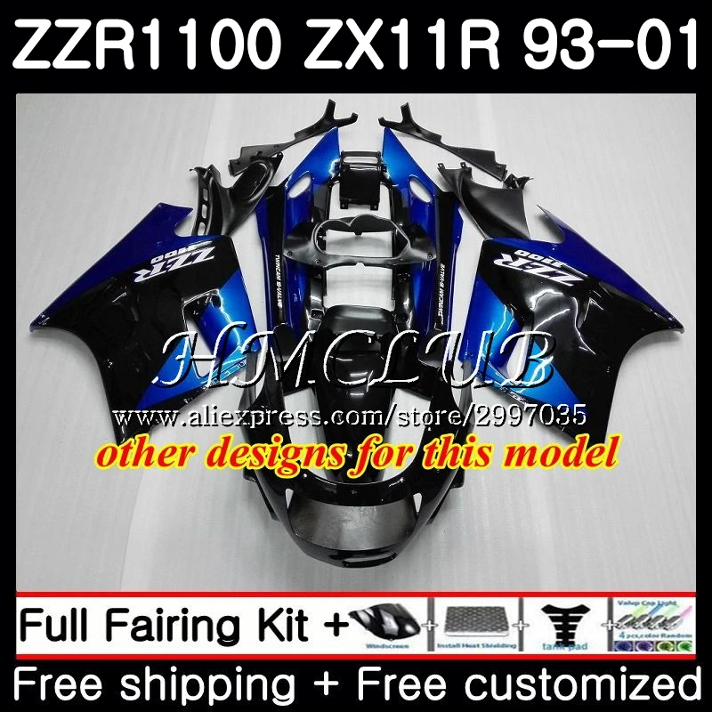 ZZR 1100 для KAWASAKI NINJA ZX 11R 1998 1999 2000 2001 51HC. 15 ZX11 R ZZR1100 зеленый черный ZX11R 93 97 98 99 00 01