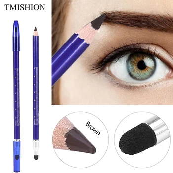 

TMISHION Brown 24h Long-lasting Waterproof Eyebrow Pencil Semi-permanent Double- Microblading Tattoo Positioning Tool Women