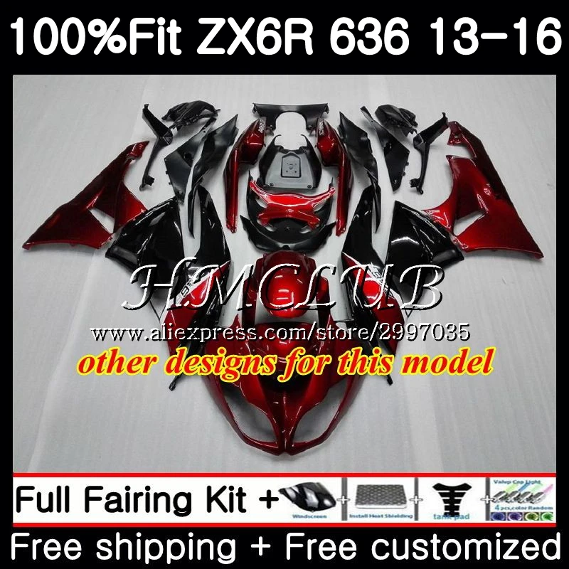 Инъекция для KAWASAKI NINJA ZX 636 2013 2014 2015 2016 52h4 600CC Зеленый Красный Горячий 6R ZX6R 13 14 15 16