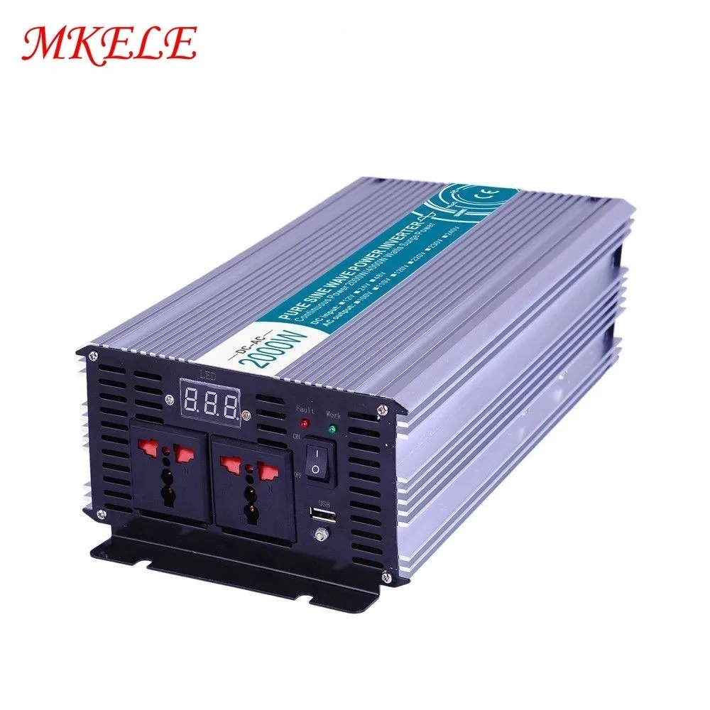 

MKP2000-121B Power Pure Sine Wave Inverter 12v 110v Us 2000w Small Size Type Off Grid Type Made In China