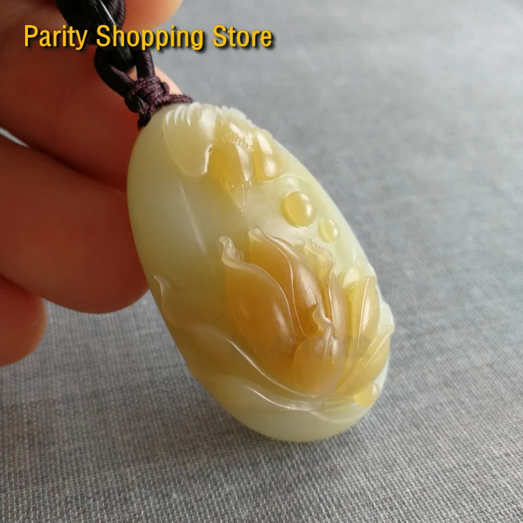 

25530Hot Products Gift Top Authentic China Nephrite Oriental culture Natural Jade individuality charm Pendant Necklace jewelry