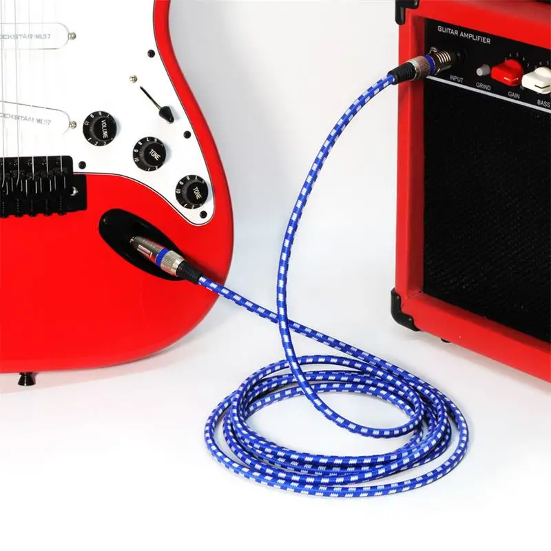 Buy 3m/10ft Electric Guitar Bass Audio Cable Cord Two