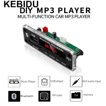 

Support SD Card Bluetooth MP3 WMA Decoder Board Wireless Car kit 5-12V Audio Receiver USB FM Radio Module MP3 Players For Car