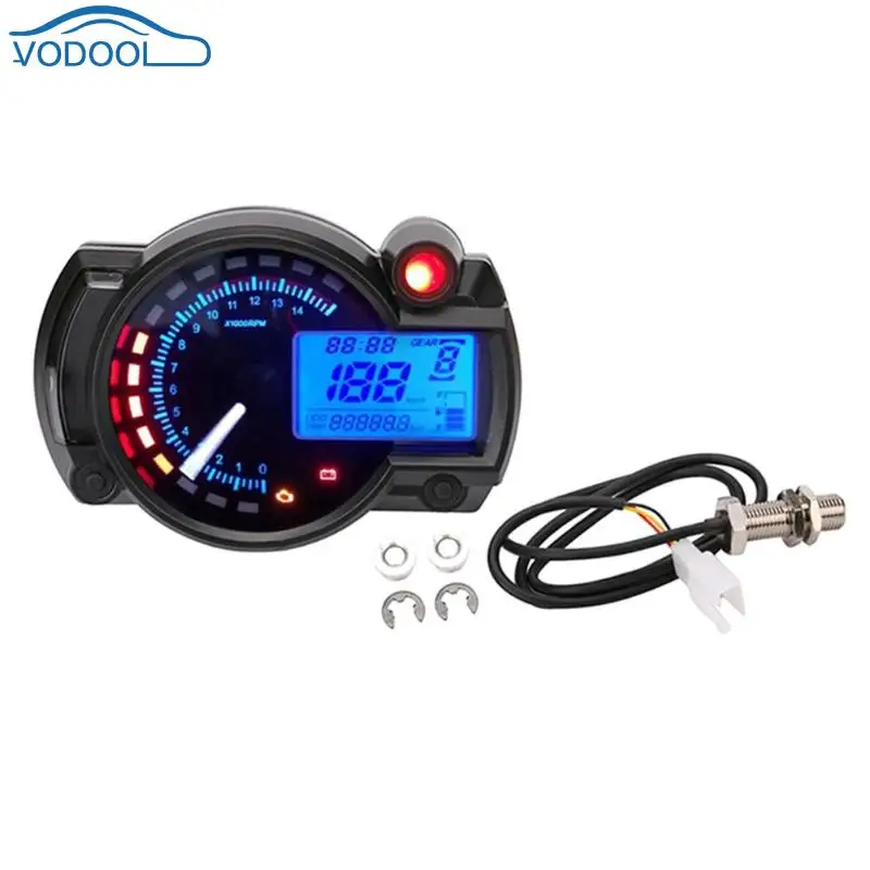 

Waterproof Digital Motorcycle Car Speedometer LCD Gauge Odometer Tachometer Auto Car Universal for bmw e46 e90 e39