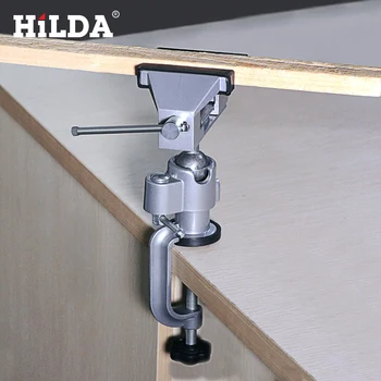 

HILDA 360 Degree Rotating Universal Table Vise Bench Vice Aluminium Alloy Vise Precise Mini Vise Clamp alloet Dremel accessories