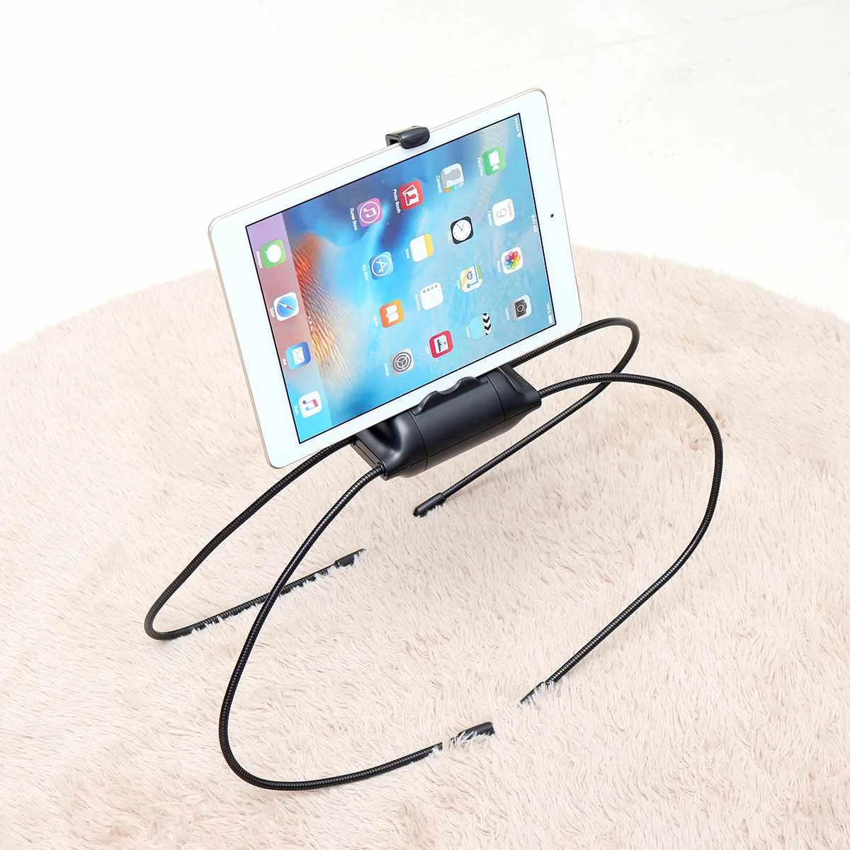 

Adjustable Bed Desk Phone Stand Tablet pad pc phone holder with legs Portable Flexible while Lying Sitting Standing Household