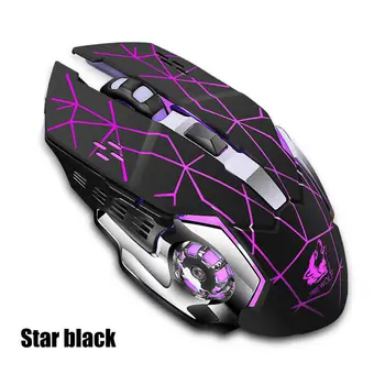 

NEW Wireless Gaming Mouse 2.4GHz Rechargeable Silent LED Backlit USB Optical Ergonomic Gaming Mouse adjustable 800-2400 DPI