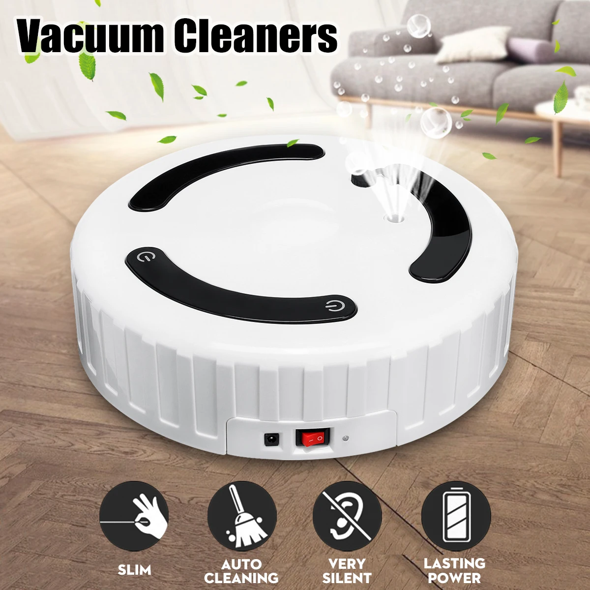 

3 In 1 Smart Robot Vacuum Cleaner Auto Sweeper Machine Floor Edge Dust Cleaning Automatic Recharger Sweep & Wet Mopping Cleaner