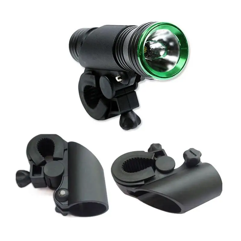 Perfect Cycling Bike Bicycle Light Lamp Stand Holder Rotation Grip LED Flashlight Torch Clamp Battery Bracket Cycling Equipment 3