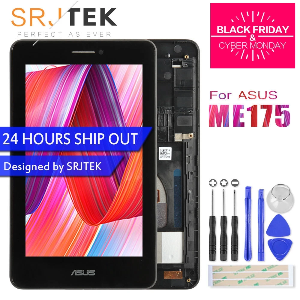 Original Parts For For Asus MeMO Pad HD7 ME175CG ME175 K00Z LCD Display