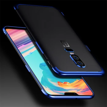 

Shockproof Plating Clear TPU Phone Case For OnePlus 5 Cases Lightweight Rog Gold Blue Red Cover For OnePlus 5T OnePlus 6 Jkke