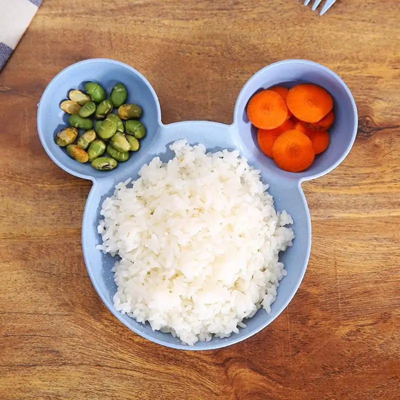 

Cartoon Mouse Bowls for Kids Infant Baby Rice Feeding Bowl Tableware Green Bowls Baby Likes Creative Sturdy Bowl for Children