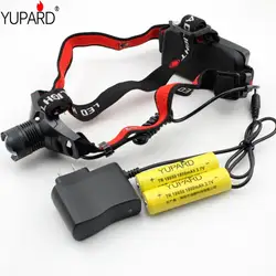 YUPARD Q5 светодиодный 5 W 18650/фонарик с ААА типом батареек фары лагерь Масштабируемые Увеличить в out фары + 2*1800 mAh аккумуляторная 18650 Батарея +