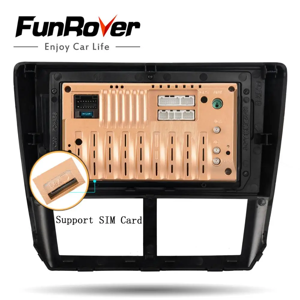 Clearance Funrover Octa core android 9.0 2 din car dvd multimedia player radio For Subaru Forester 2008-2012 GPS navigation DSP 4G 64G SIM 5