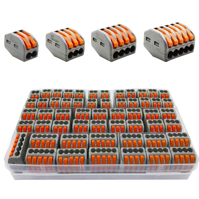 

Wago Type Wire Connector Boxed Universal Compact Terminal Block Home Lighting Wire Connector For Indoor Hybrid Quick Connector