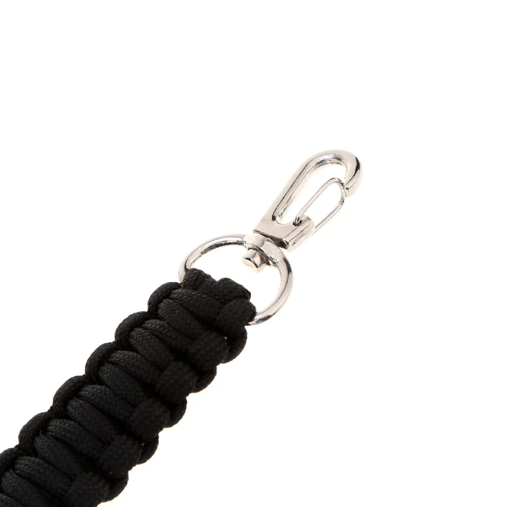 Black Paracord Keychain 7 Strand