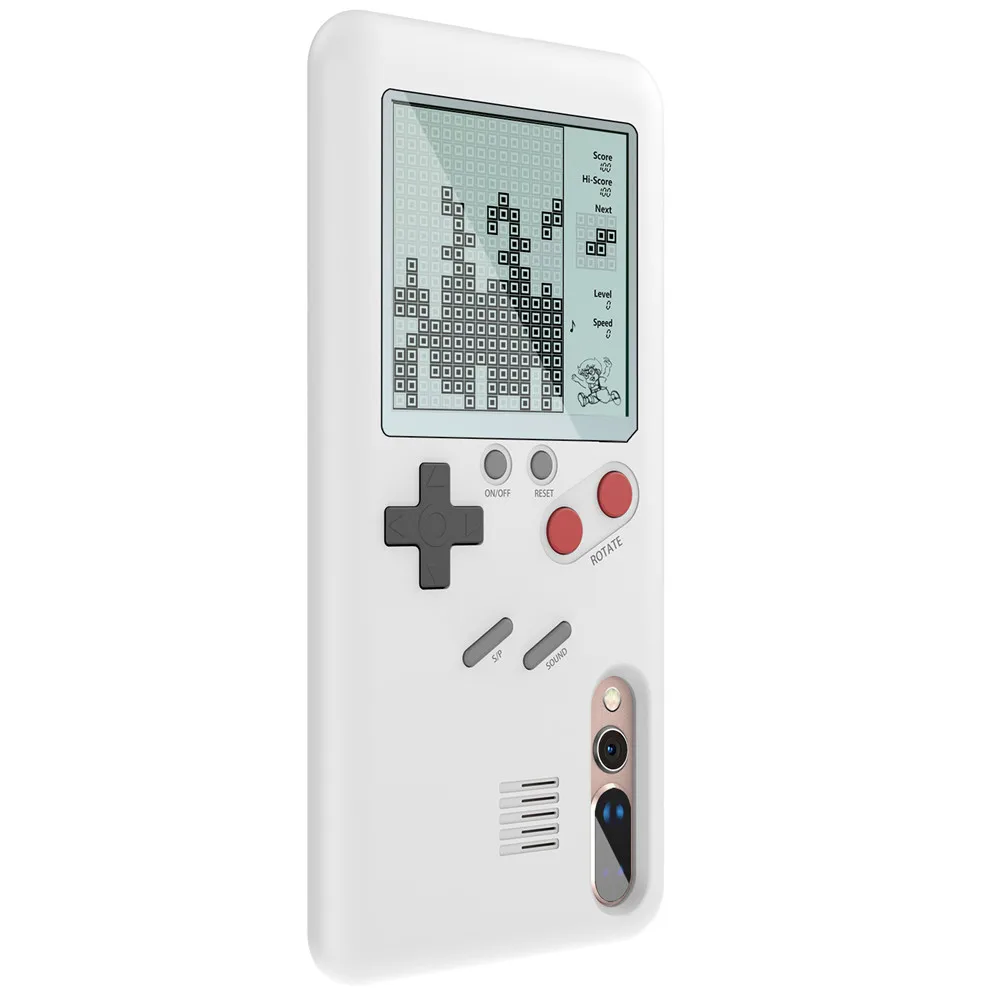 

for huawei mate9 retro Tetris Cover Silicone play Game stress reliever for Gameboy phone case