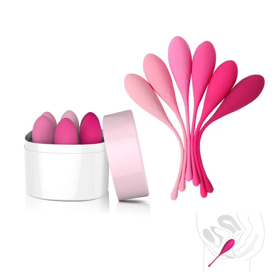 6Pcs set Geisha Ben Wa ball Kegel Exercise Vaginal Tight Training Ball Sex Toy for Women