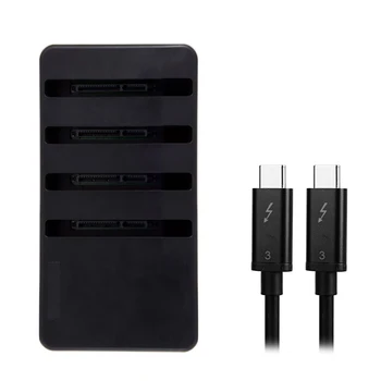 

Thunderbolt 3 to 4 SATA 2.5" Enclosure Mobile Box Case HDD TO TYPE-C CNC Aluminium TYPE C3.1 USB3.1 M.2 PCIE SSD