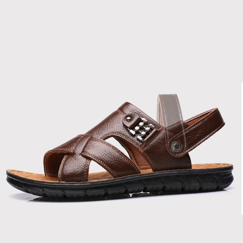 UPUPER 2019 الصيف لينة جلد الرجال الصنادل مريحة الرومانية الصيف أحذية الرجال الترفيه الشاطئ حذاء رجالي كبيرة الحجم 38- 47 UPUPER 2019 الصيف لينة جلد الرجال الصنادل مريحة الرومانية الصيف أحذية الرجال الترفيه الشاطئ حذاء رجالي كبيرة الحجم 38- 47