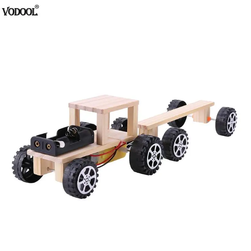 

DIY Electric Train Model Science Experiment Kits Kid Educational Puzzle Toy