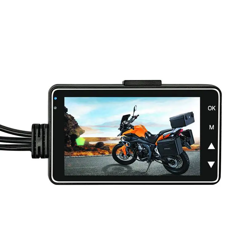 KY MT18 камера мотоцикла DVR мотор Dash Cam со специальным двухдорожным передним