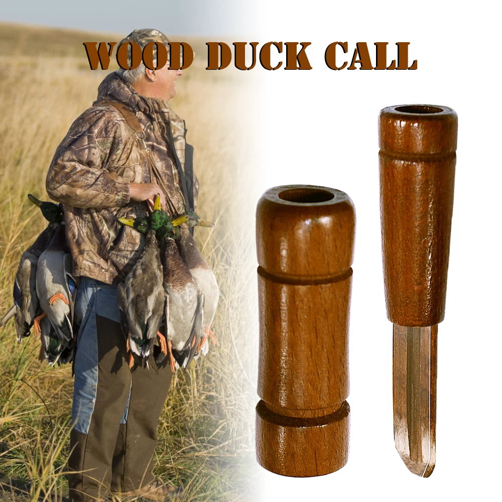 

NEW Decoy Duck Decoy for Hunting Duck Call Wood Duck Lure Wooden Blowing Outdoor Whistle