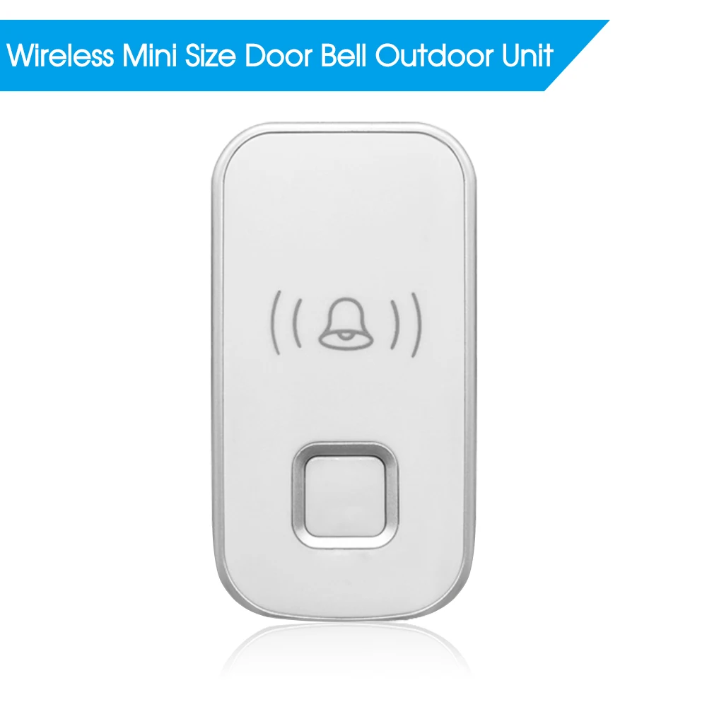 Wireless Mini Size Door Bell Outdoor Push Button IP55 Waterproof