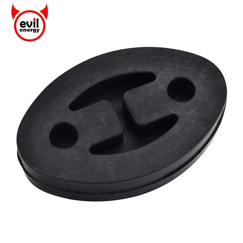 

evil energy 2 Holes Black Rubber Exhaust Muffler Hangers Mount Bracket Exhaust Hanger Ring Hanger Bracket Holder Universal