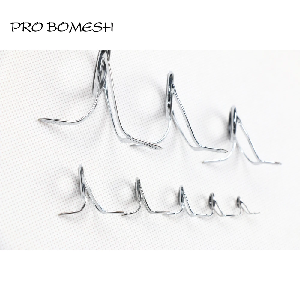 Pro Bomesh 8 개/키트 MN 가이드 6 -30  SIC 링 스테인레스 스틸 가이드 diy베이스 로드, 맞춤형 로드 빌딩 액세서리
