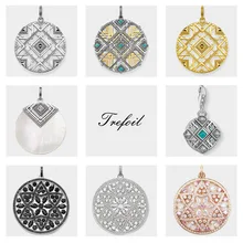 Африканский орнамент, африканский диск, подвеска со звездами, модное ювелирное изделие, 925 пробы, серебро, Модный этнический подарок для женщин, девушек, ожерелье