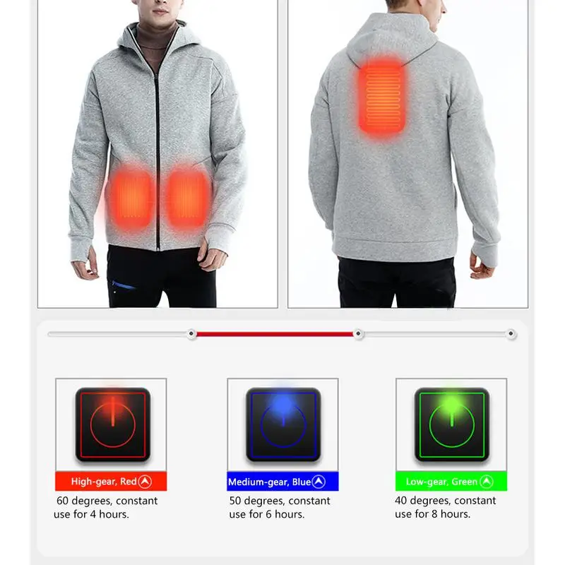 Мужская usb зарядка с подогревом интеллектуальная термостатическая куртка с подогревом свитер пальто теплый термостат Электрический жилет зимняя куртка