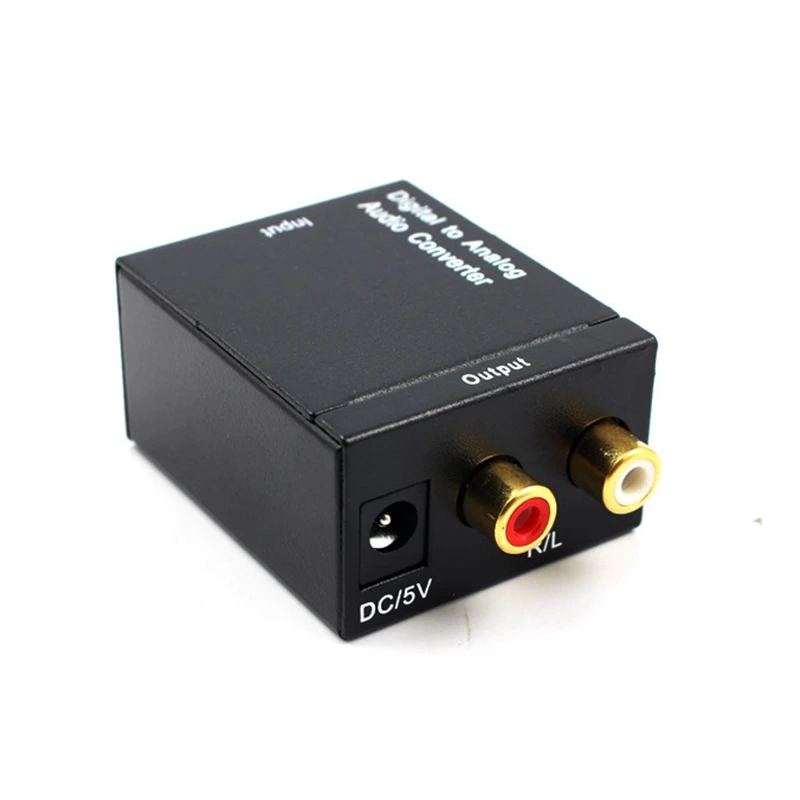 Оптический коаксиальный Toslink цифро аналоговый аудио конвертер адаптер RCA L/R 3 5