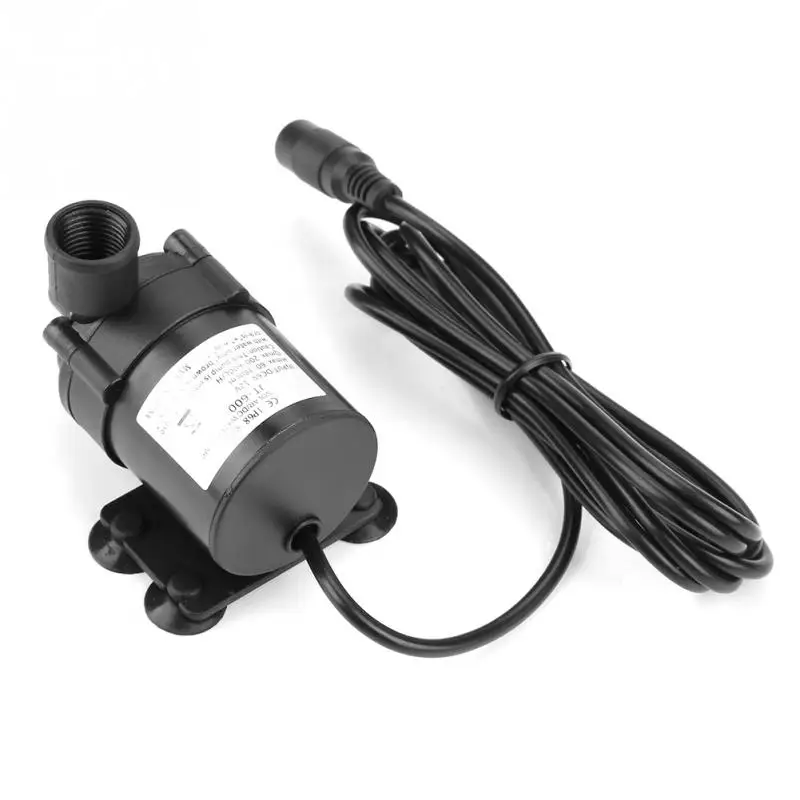 JT-600C-12 Mini DC Бесщеточный Водяной насос 16 мм с внутренней резьбой 12 В л/ч погружной |