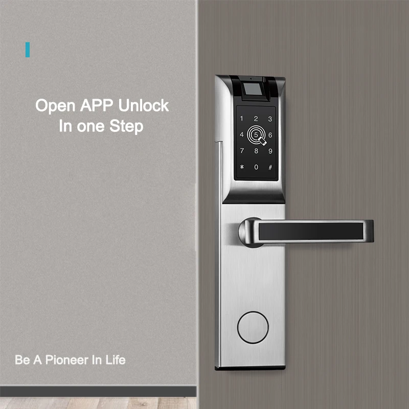 Fingerprint Lock Digital Door Lock Smart APP Bluetooth Password Touch Screen For Home Apartment Electronic Keyless Door Lock    