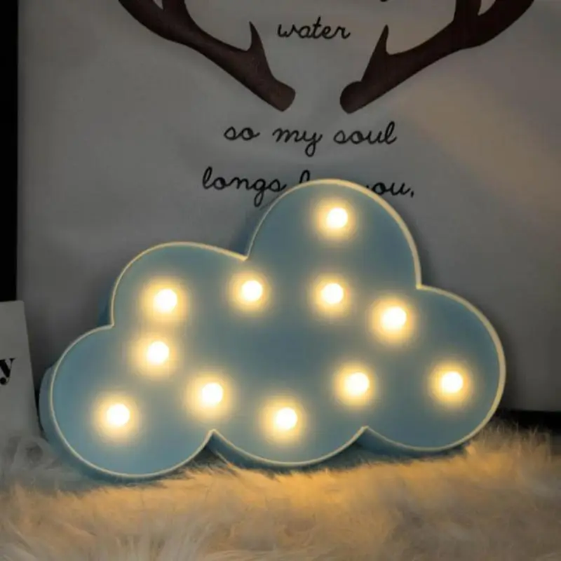 1/3 предметов; милые принты; зимние детские носки, лошадь, облако, светильник 3D звездой луной ночью светильник светодиодный милые маркеры знак для детские, для малышей Украшения в спальню детская игрушка в подарок