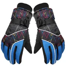 Зимний теплый для катания на лыжах перчатки для спорта на открытом воздухе мотоциклетные перчатки ветрозащитные водонепроницаемые нескользящие перчатки для сноуборда, лыж