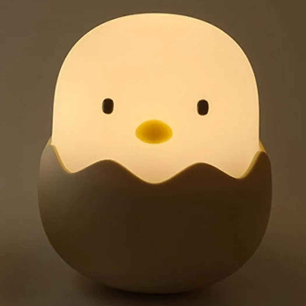 

As Silicone Touch Cute Chicken 3000K picture Gift Sensor Night 6500K Christmas Creative Eggshell LED White Light Warm
