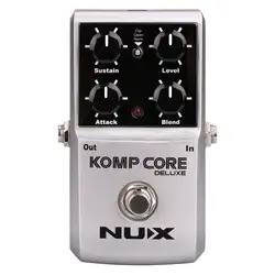 NUX Komp Core Роскошная Гитара педаль эффектов уменьшить Избыточный динамический обеспечить сбалансированную работу True bypass