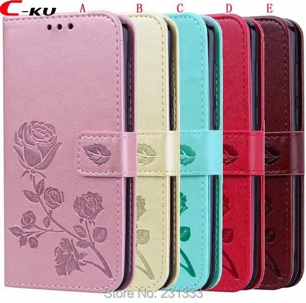 

C-ku Flower Rose Wallet Leather Pouch Case For Huawei Honor 8X 10 9 LITE 7C 7A PRO Y6 2018 Y5 Y9 2019 Stand ID Card Cover 1PCS