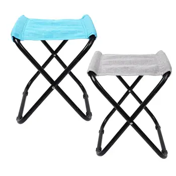 

Outdoor Portable Folding Chair Metal Camping Fishing Picnic Beach Seat Foldable Chair Fishing Tackle Accessories