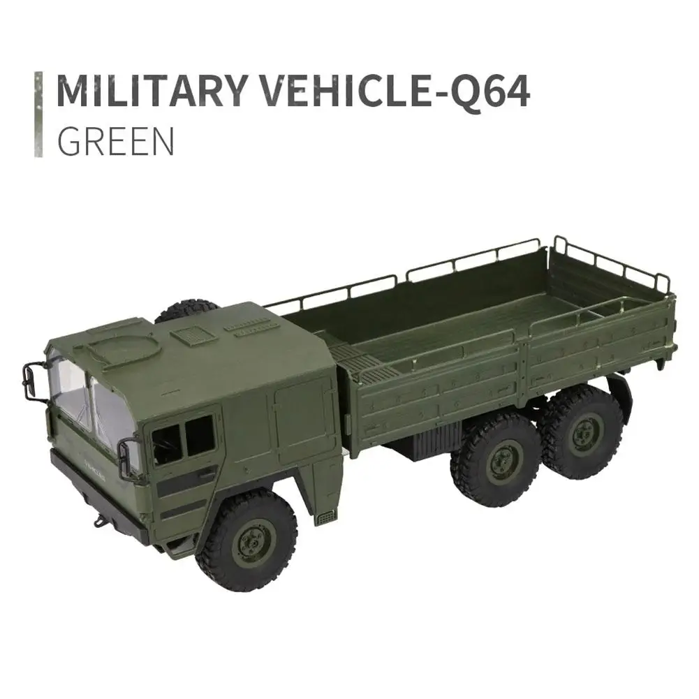 

LeadingStar JJRC Q64 1/16 2.4G 6WD Rc Car Military Truck Off-road Rock Crawler RTR Toy