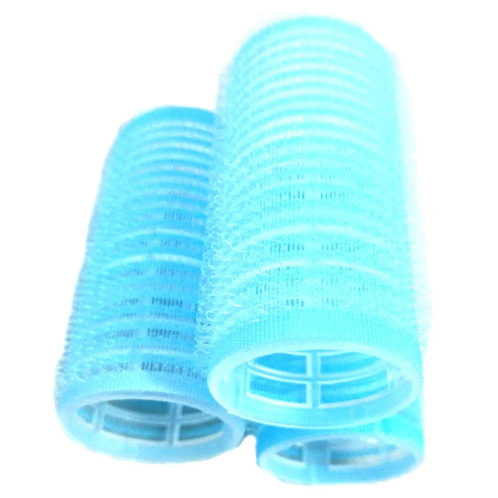 

New Hot Blue Self Grip 30Mm Buckle Hair Rollers (12 Total)