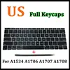 Полный комплект ключей от клавиатуры Faishao, колпачки для Macbook Pro Retina 13 